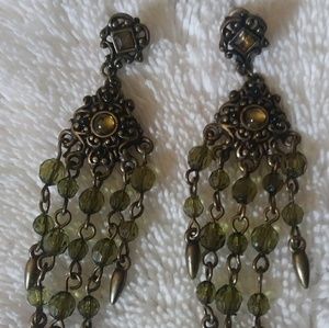 Bronze Vintage Pierced Earrings 🌷